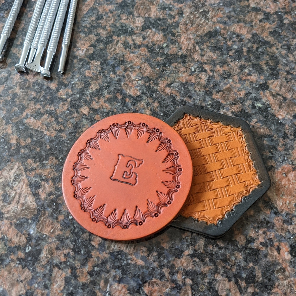 Leather coaster sets