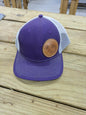 Classic Leather Patch - Purple trucker